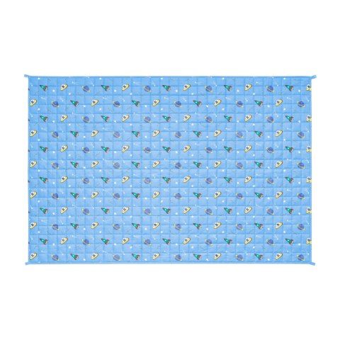 Kołdra obciążeniowa PREMIUM z bawełny, koc sensoryczny dla dzieci, 100x150 cm, 4 kg, kosmos