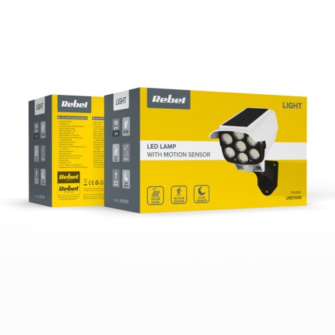 Lampa solarna - atrapa kamery monitoringowej