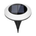 Lampa solarna ogrodowa wbijana gruntowa- komplet 4 sztuk