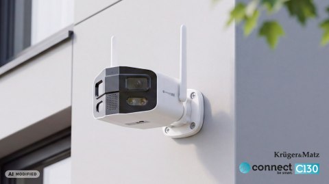 Kamera WiFi zewnętrzna Kruger&Matz Connect C130 Tuya Smart Life panoramiczna 4 MP