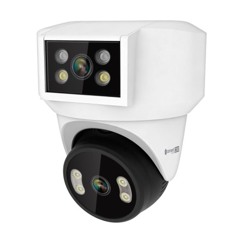 Kamera WiFi zewnętrzna Kruger&Matz Connect C180 2x Obiektyw PTZ 360° 2K Tuya Smart Life Kolor Nocą Audio AI