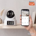 Kamera WiFi zewnętrzna Kruger&Matz Connect C180 2x Obiektyw PTZ 360° 2K Tuya Smart Life Kolor Nocą Audio AI