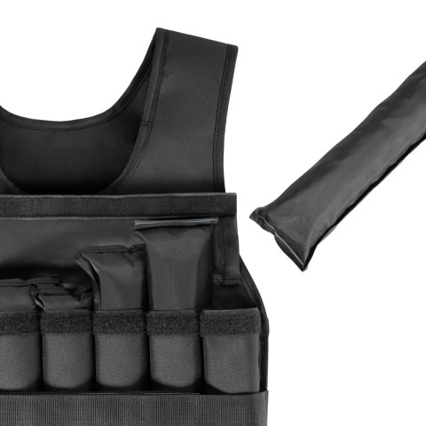 Kamizelka obciążeniowa regulowana 15kg, REBEL ACTIVE