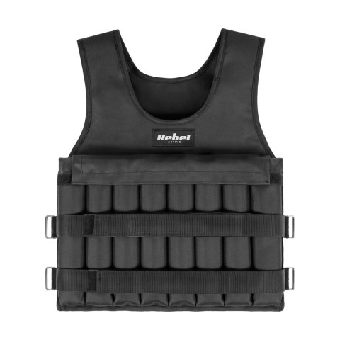 Kamizelka obciążeniowa regulowana 20kg, REBEL ACTIVE
