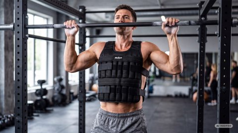 Kamizelka obciążeniowa regulowana 30kg, REBEL ACTIVE