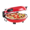 Piec do pizzy TEESA SUPREME FUN 1200W, 420 stopni, dwie grzałki , czerwony