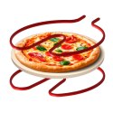 Piec do pizzy TEESA SUPREME FUN 1200W, 420 stopni, dwie grzałki , czerwony