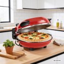 Piec do pizzy TEESA SUPREME FUN 1200W, 420 stopni, dwie grzałki , czerwony