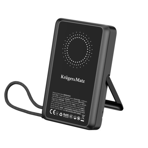 Powerbank Kruger&Matz 10000 mAh Li-pol z fukcją QC oraz PD, certyfikat CCC (kraje Azjatyckie)