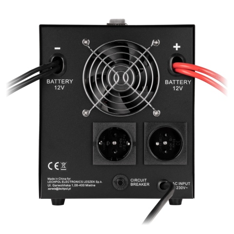 ZESTAW ZASILANIA AWARYJNEGO do pieca CO komputera 1500VA / 1050W + AKUMULATOR 100Ah