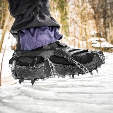 Raczki z kolcami na buty turystyczne, rozmiar XS ( 28 - 32 ) , REBEL ACTIVE