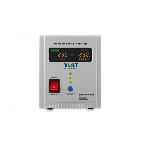 ZASILACZ AWARYJNY VOLT SINUS PRO 800 E 500W/800VA + AKUMULATOR AGM VPRO 12V 55Ah