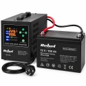 Zasilacz awaryjny do pieca CO gazowego komputera 500VA / 300W + AKUMULATOR 100Ah Czysty sinus