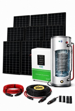 Zestaw solarny do grzania wody bojlera Green Boost Pro 5000/4005W 9x445W Panele Bifacjal