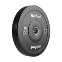 Obciążenie olimpijskie gumowane BUMPER 20kg, otwór 51 mm, REBEL ACTIVE
