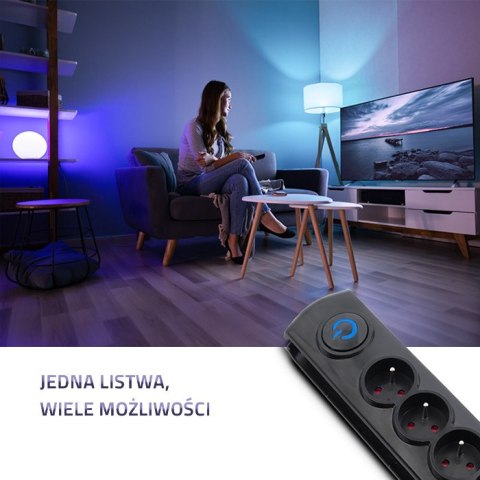 Qoltec Listwa antyprzepięciowa | 6 gniazd | 1.8m