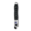 Qoltec Listwa antyprzepięciowa | 8 gniazd | 3m