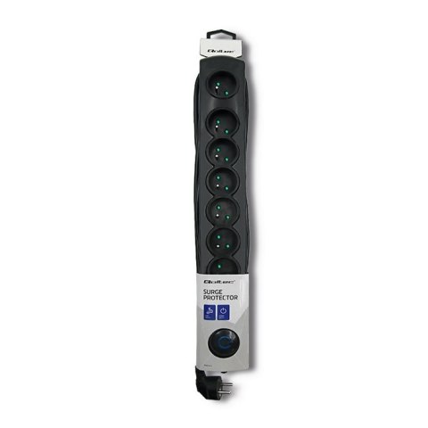 Qoltec Listwa antyprzepięciowa | 8 gniazd | 3m