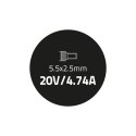 Qoltec Zasilacz do IBM Lenovo 90W | 20V | 4.74A | 5.5*2.5 | +kabel zasilający
